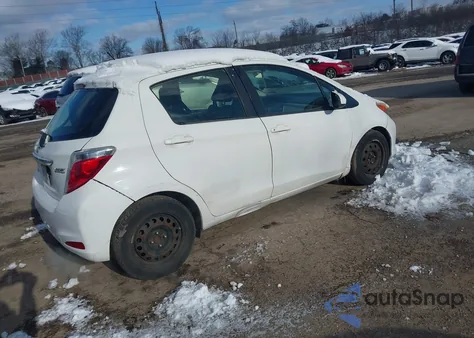 2012 Toyota Yaris L из США, поврежденный, VIN JTDKTUD37CD536629